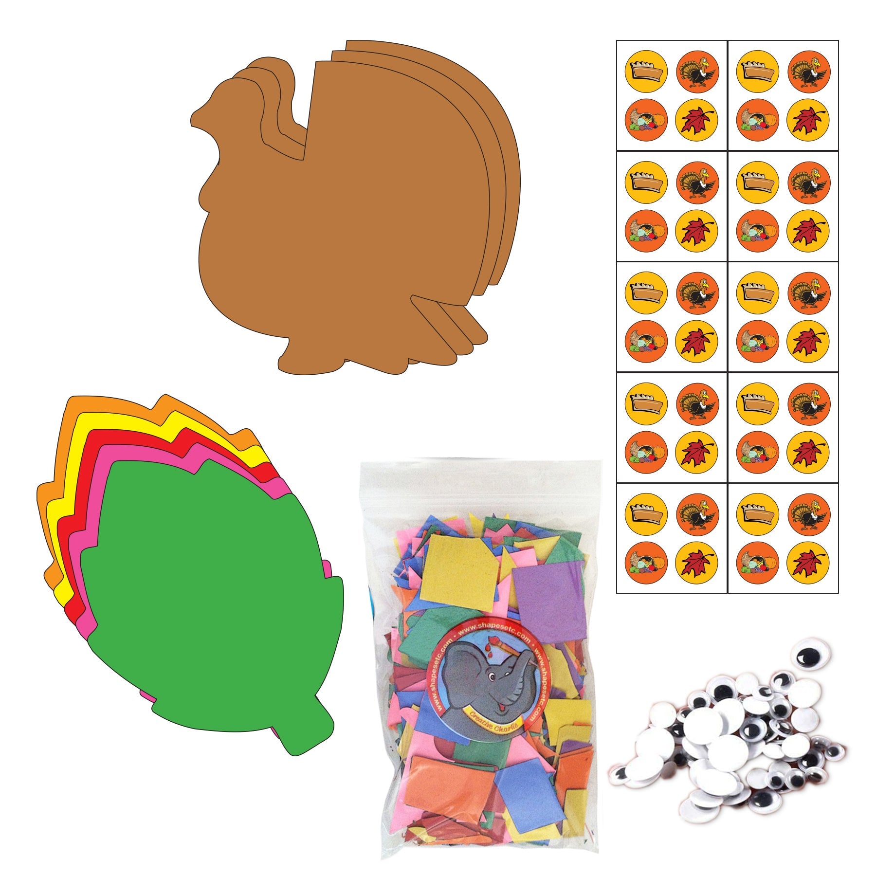 SHAPES ETC.  Activity Kit- Thanksgiving