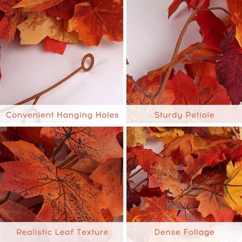 NNEDSZ 2M Artificial Fall Maple Leaf Garland